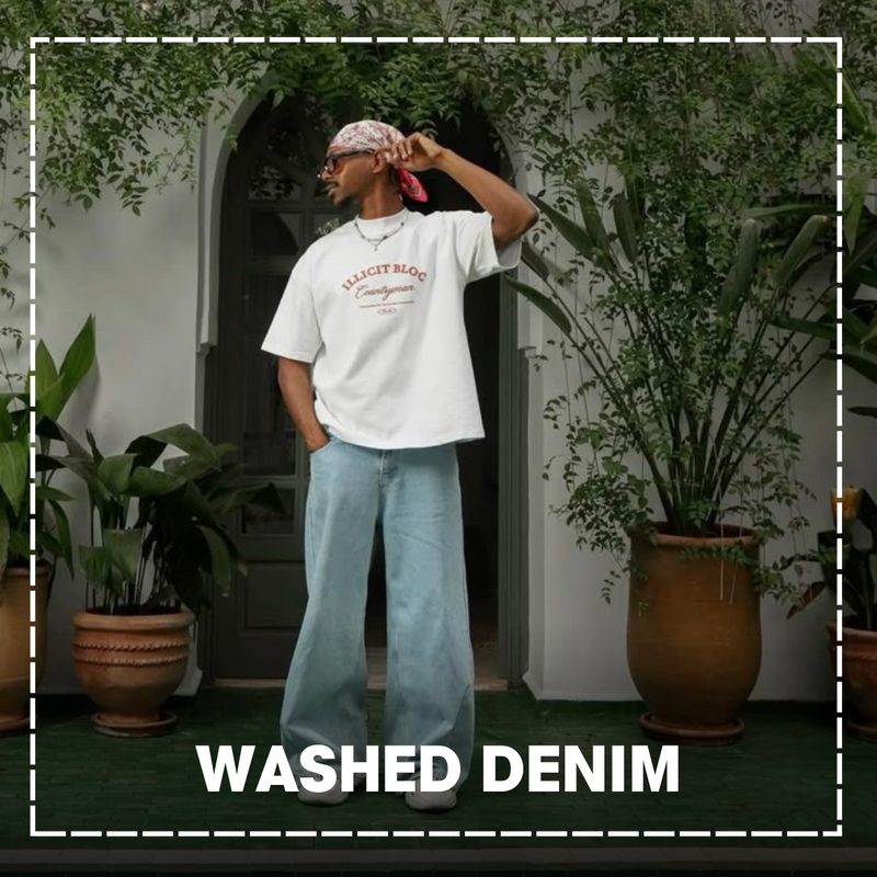 WASHED DENIM