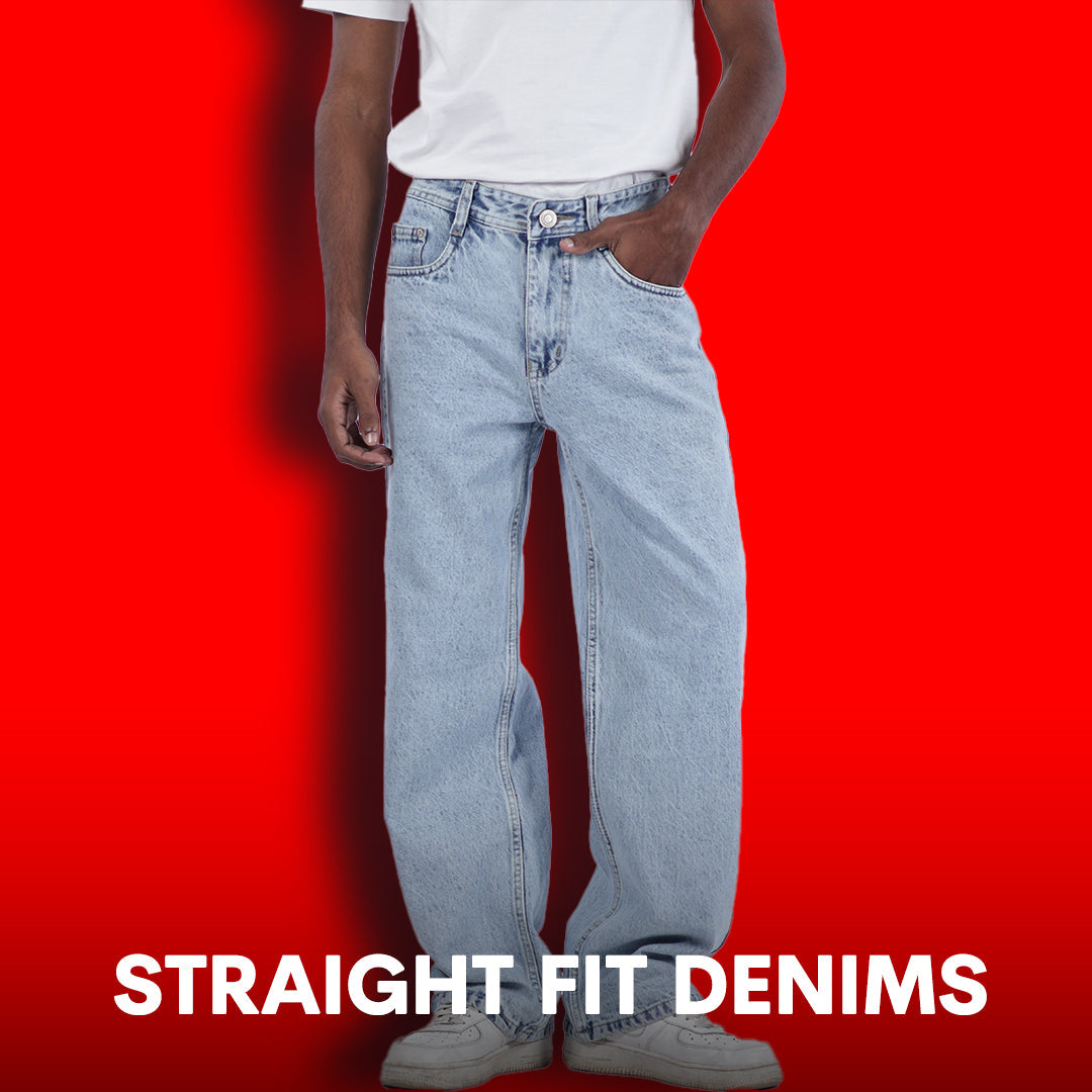 STRAIGHT FIT DENIMS