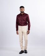 DESIGNER SHIRT ARROW | MAROON