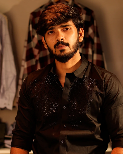 DESIGNER FIRE SHIRT | BLACK