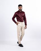 DESIGNER SHIRT ARROW | MAROON