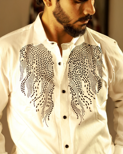 DESIGNER FIRE SHIRT | WHITE