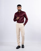 DESIGNER SHIRT ARROW | MAROON