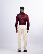 DESIGNER SHIRT ARROW | MAROON
