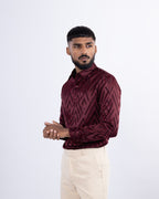 DESIGNER SHIRT ARROW | MAROON