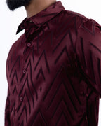 DESIGNER SHIRT ARROW | MAROON