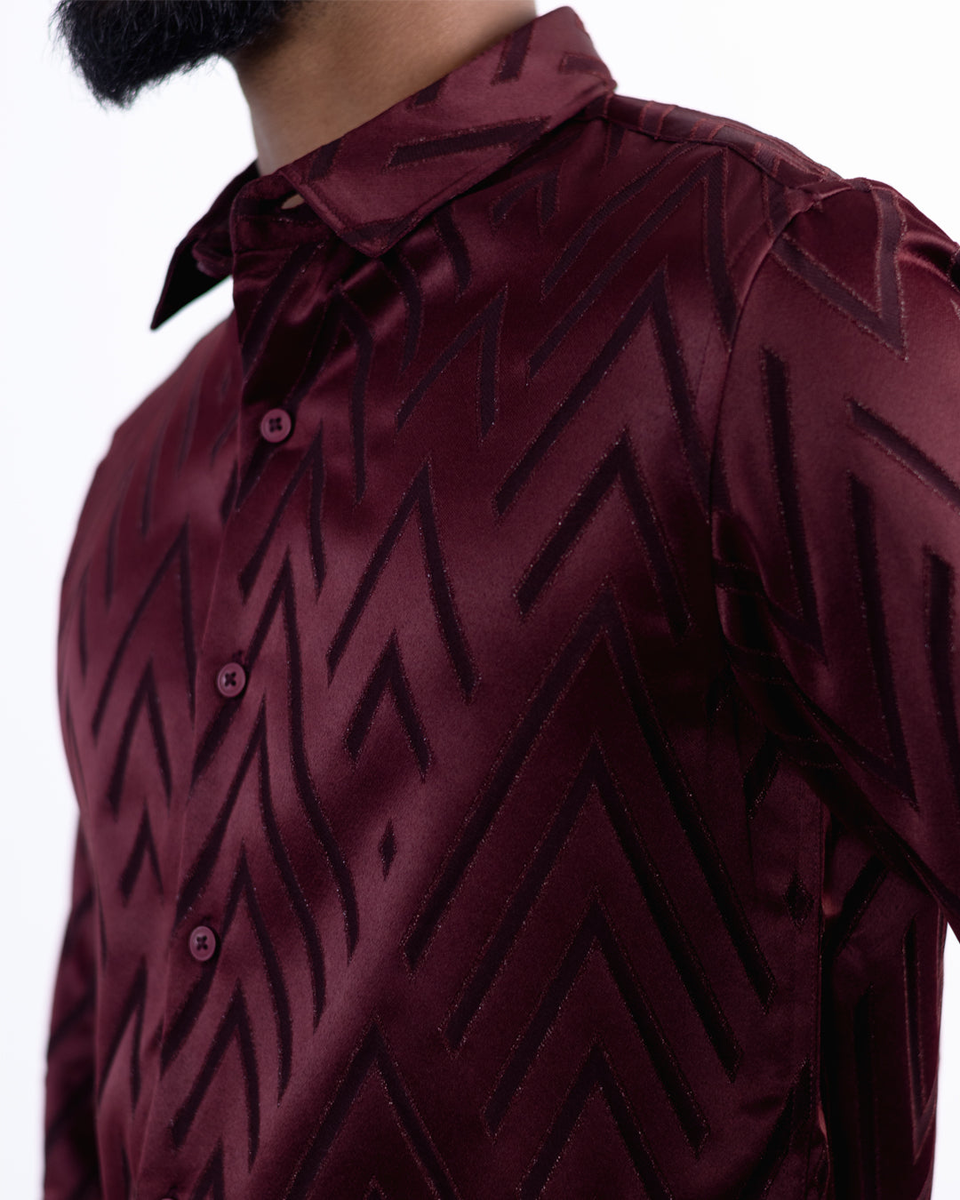 DESIGNER SHIRT ARROW | MAROON