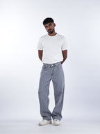 STRAIGHT FIT DENIMS | GREY