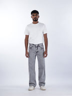 STRAIGHT FIT DENIMS | CHARCOAL GREY