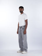STRAIGHT FIT DENIMS | CHARCOAL GREY