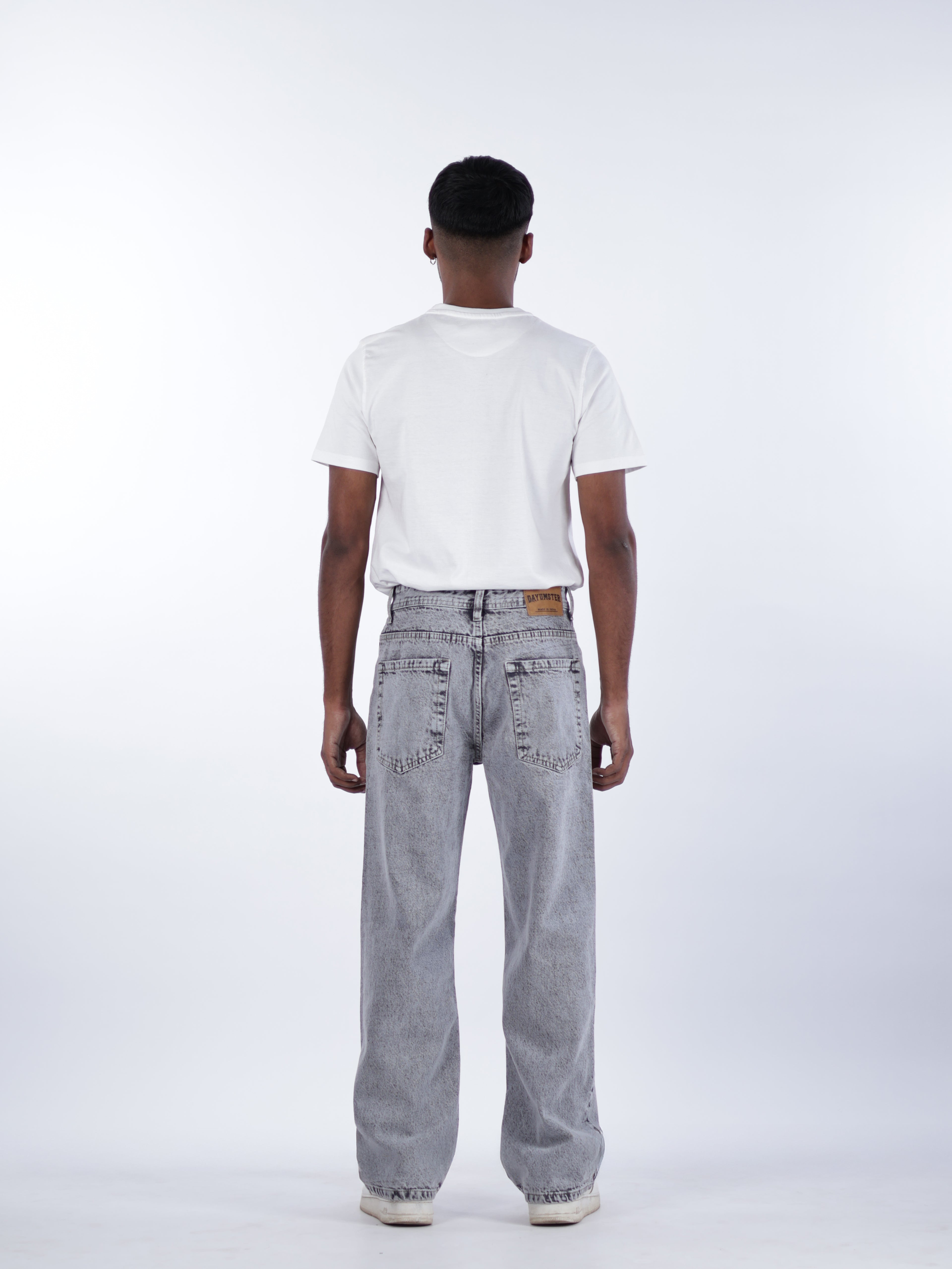 STRAIGHT FIT DENIMS | CHARCOAL GREY
