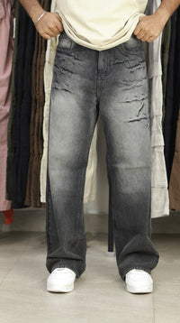 VINTAGE WASH BAGGY DENIM | BLACK