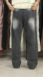 VINTAGE WASH BAGGY DENIM | BLACK