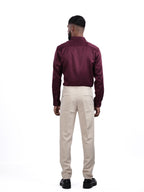 DESIGNER SHIRT STRIPES | MAROON