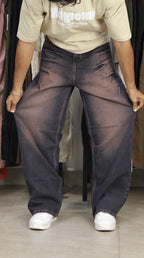 VINTAGE WASH BAGGY DENIM | ROSE GOLD