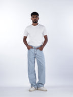 STRAIGHT FIT DENIMS | ICE BLUE