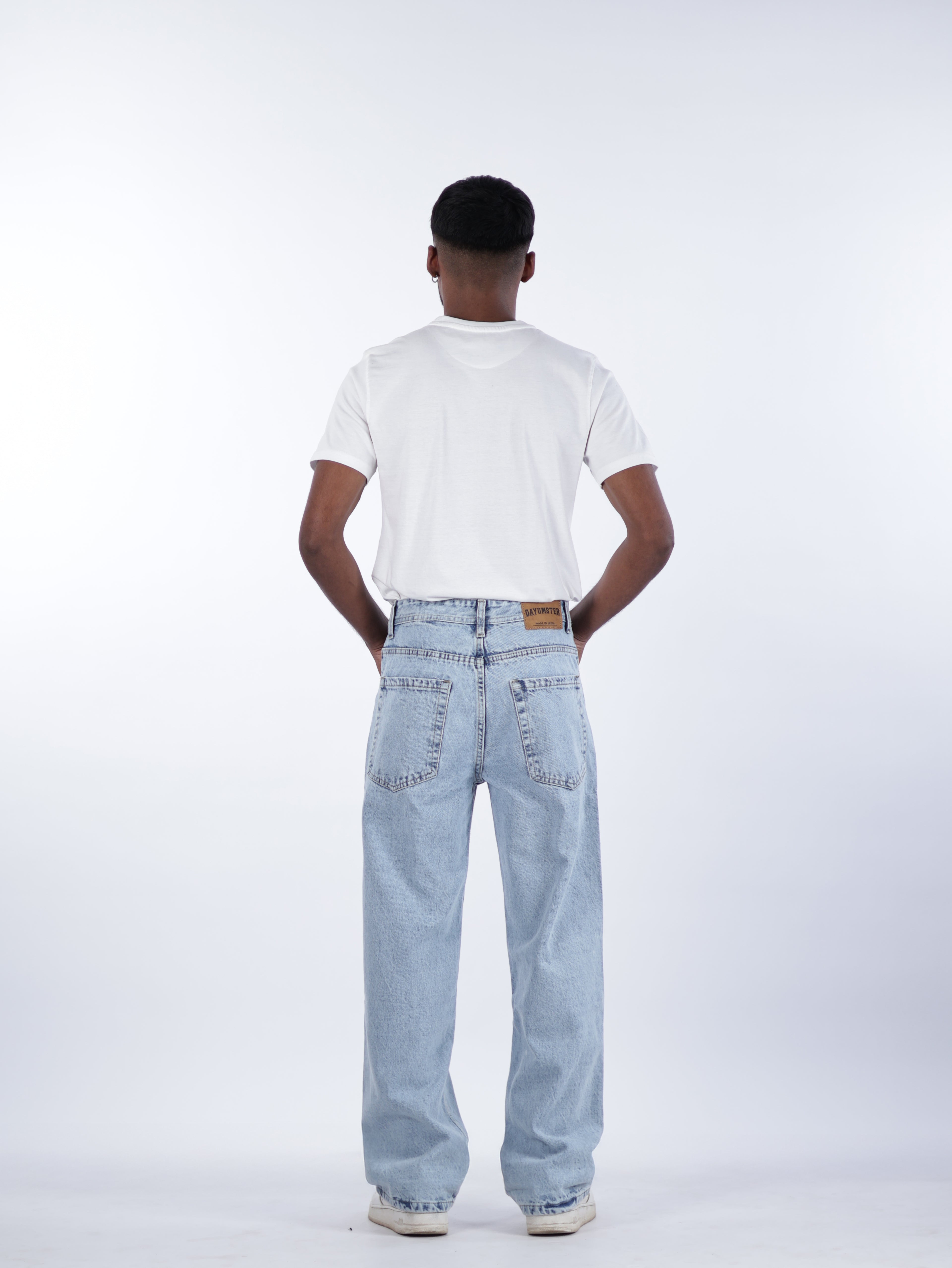 STRAIGHT FIT DENIMS | ICE BLUE