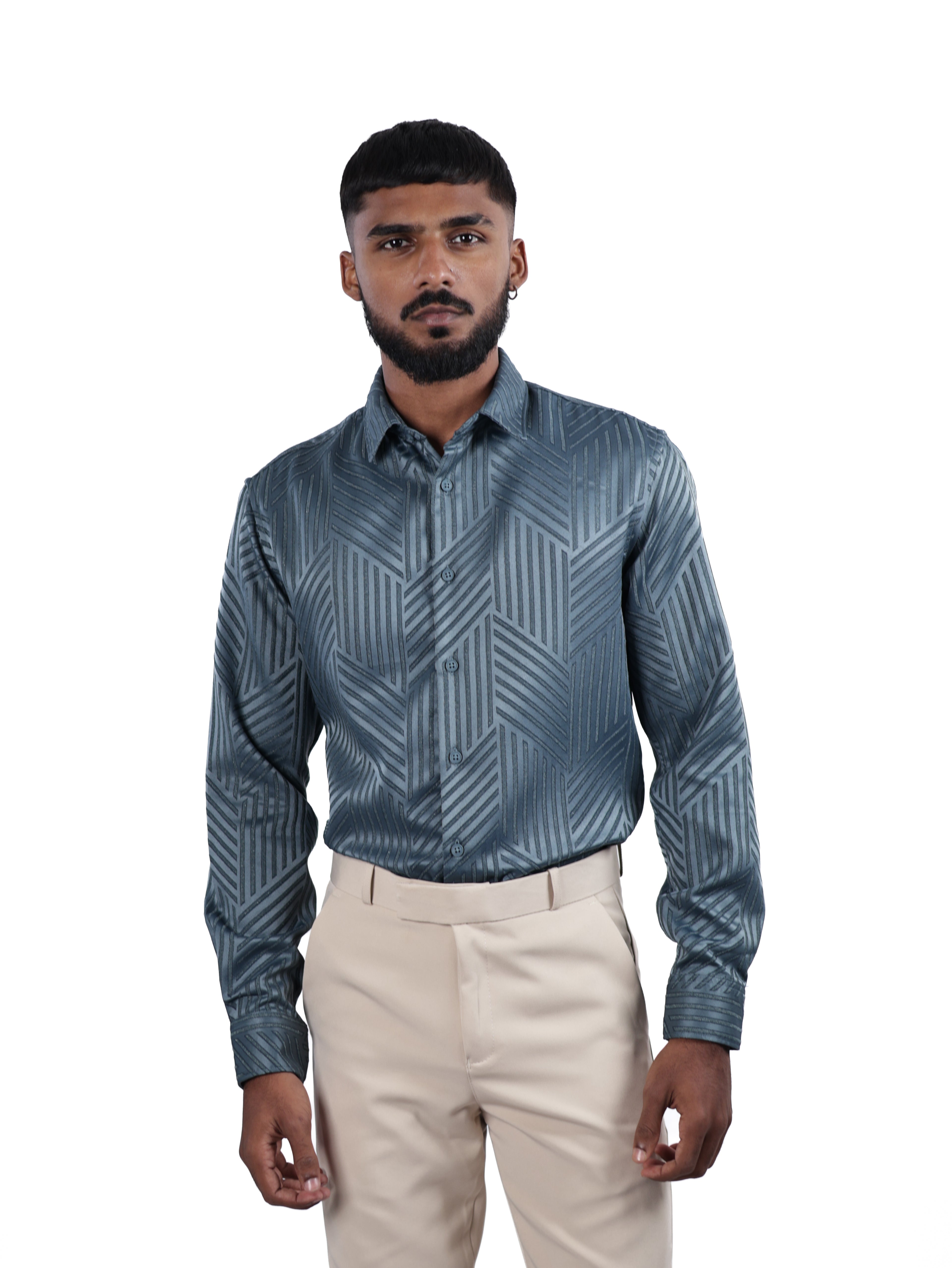 DESIGNER SHIRT STRIPES | BLUE
