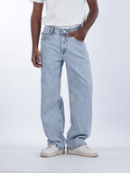 STRAIGHT FIT DENIMS | ICE BLUE