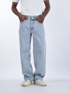 STRAIGHT FIT DENIMS | ICE BLUE