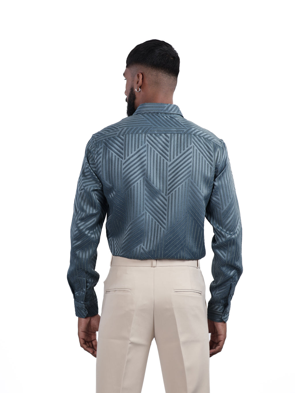 DESIGNER SHIRT STRIPES | BLUE