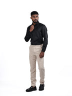 DESIGNER SHIRT STRIPES | BLACK