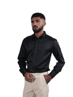 DESIGNER SHIRT STRIPES | BLACK