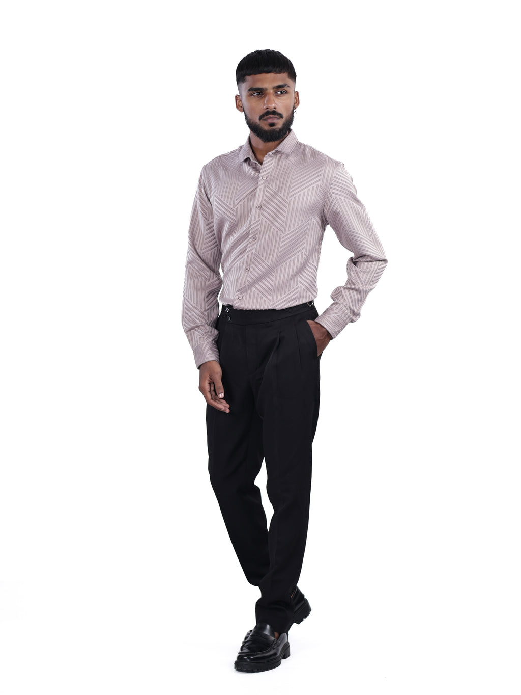 DESIGNER SHIRT STRIPES | BABY PINK