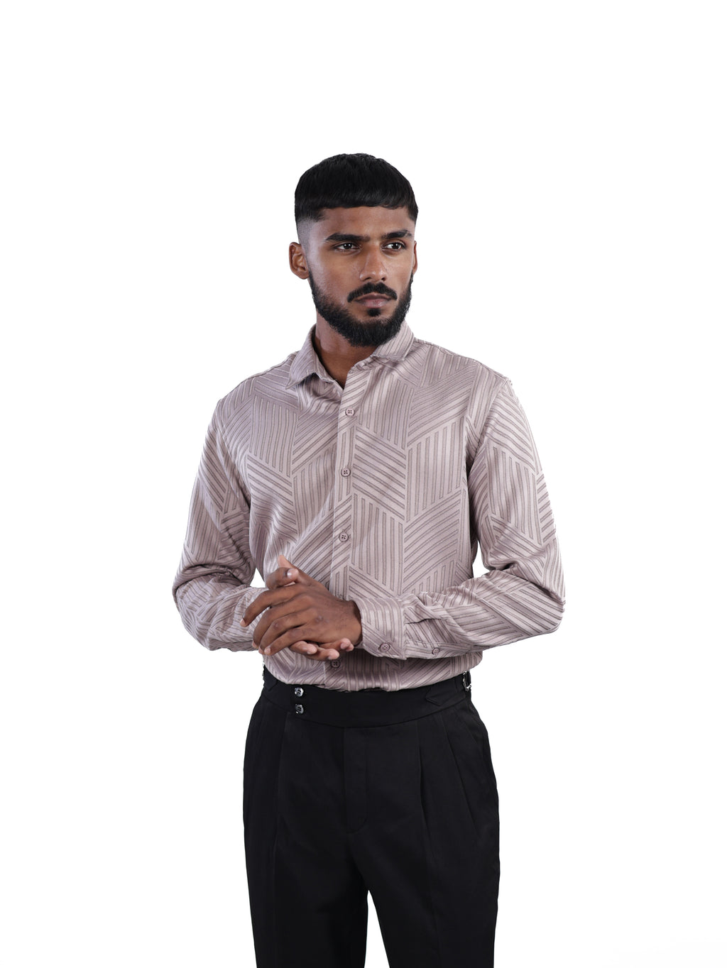 DESIGNER SHIRT STRIPES | BABY PINK