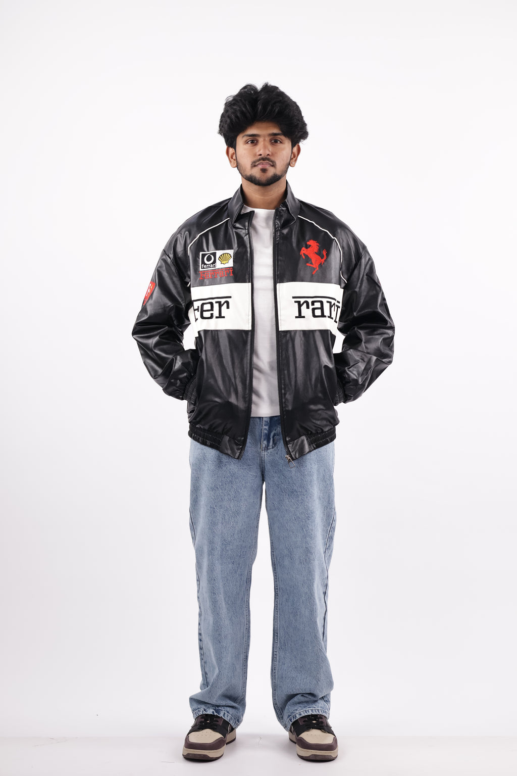 FERRARI JACKET | BLACK AND WHITE
