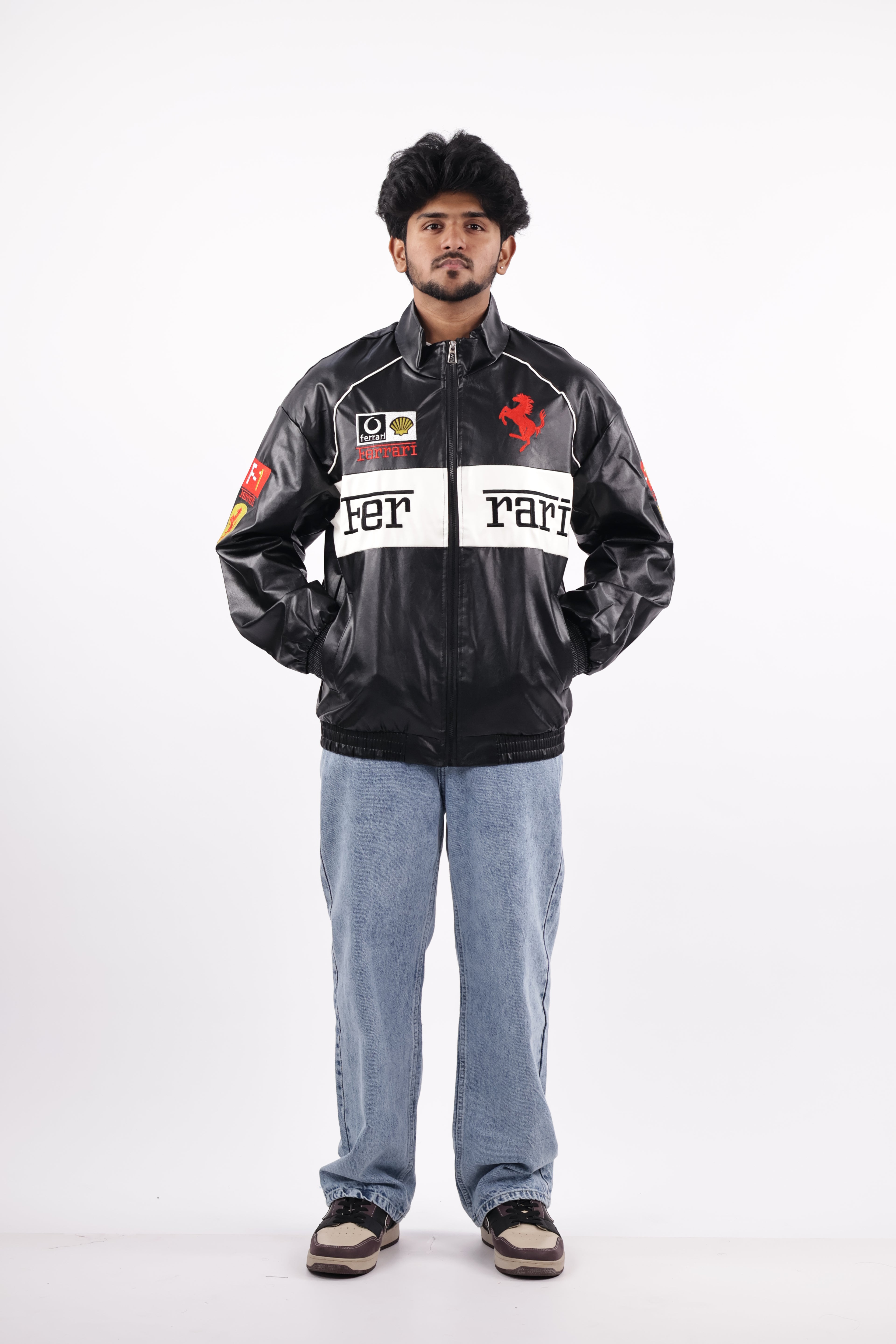 FERRARI JACKET | BLACK AND WHITE