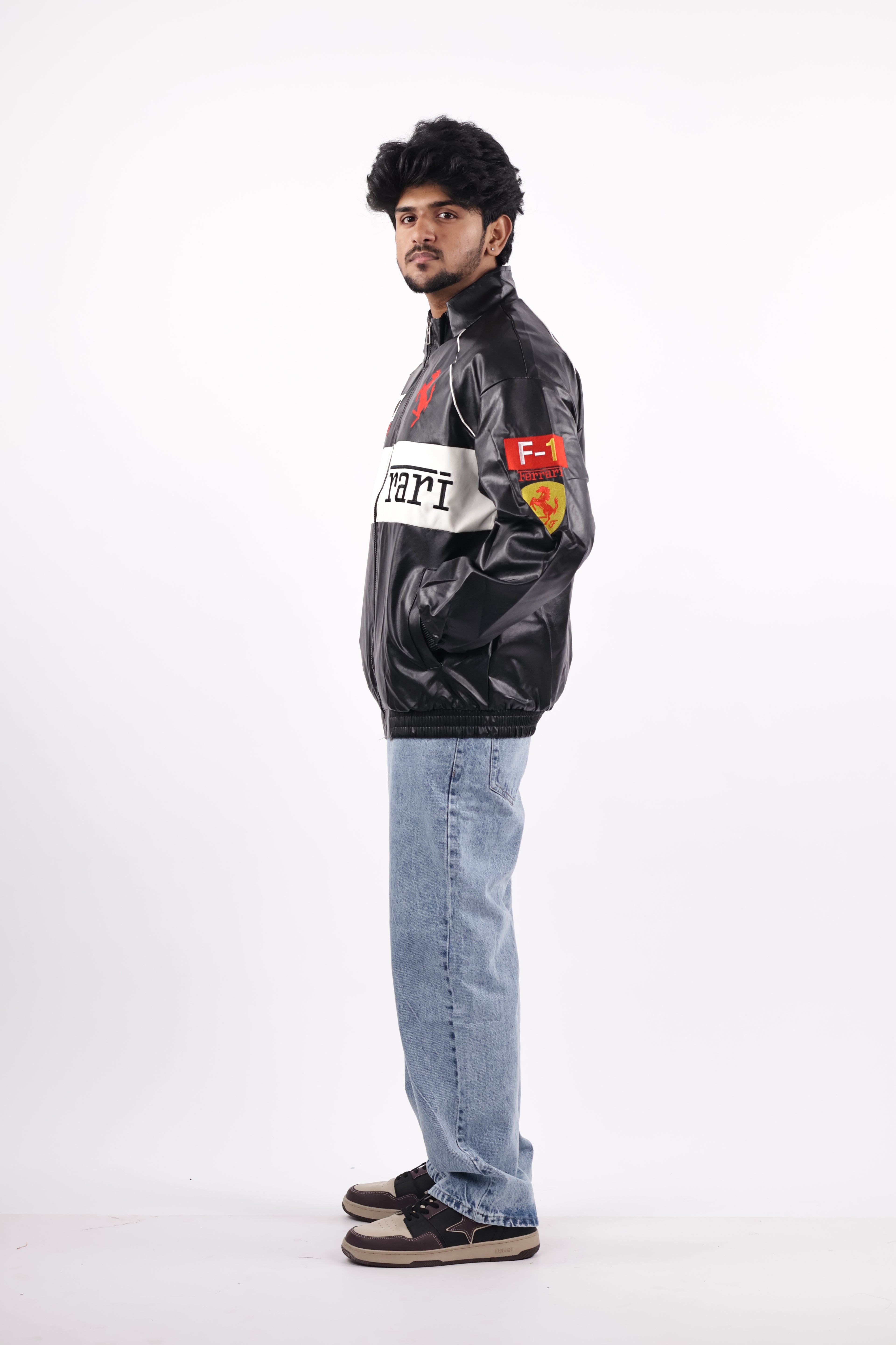 FERRARI JACKET | BLACK AND WHITE