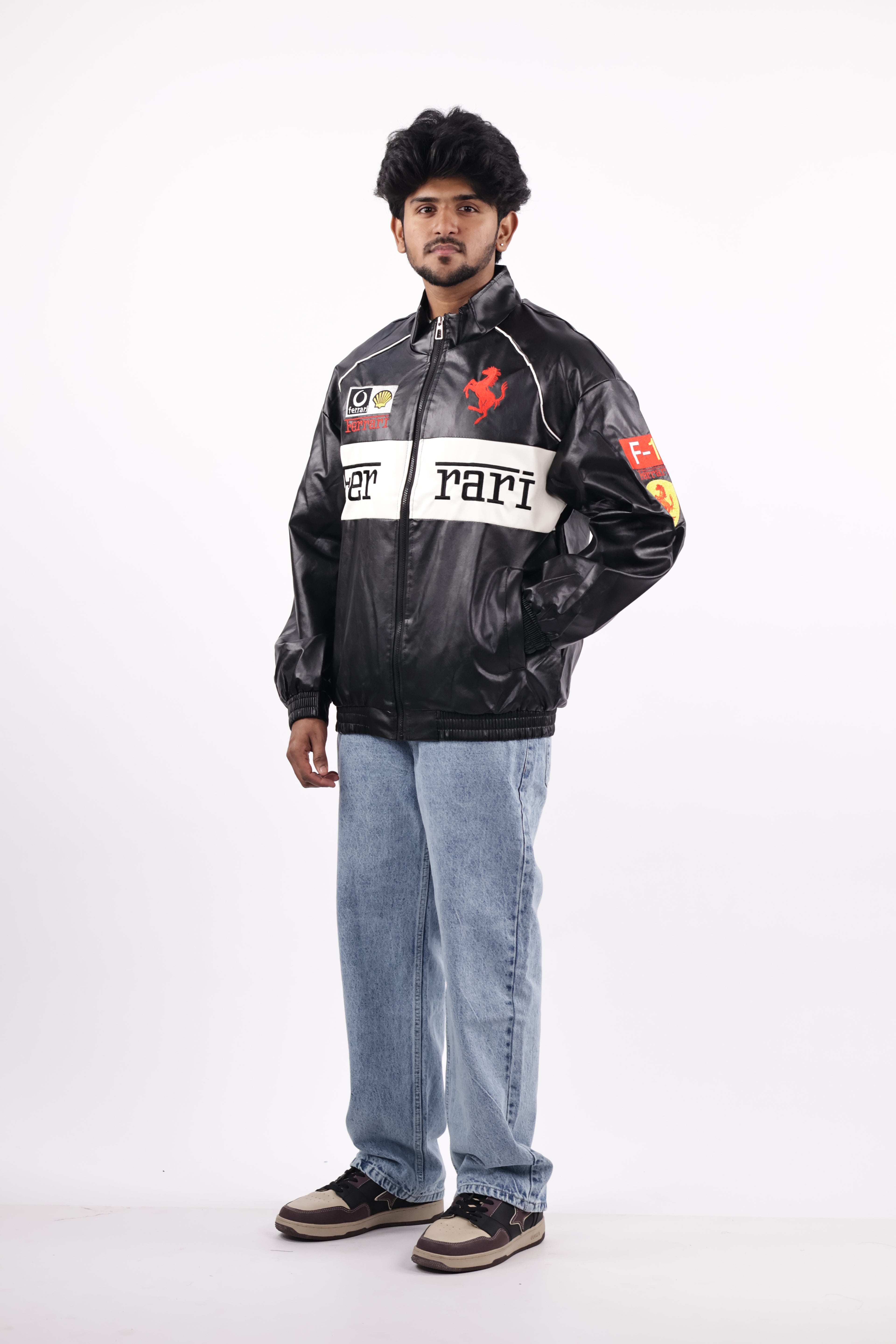 FERRARI JACKET | BLACK AND WHITE