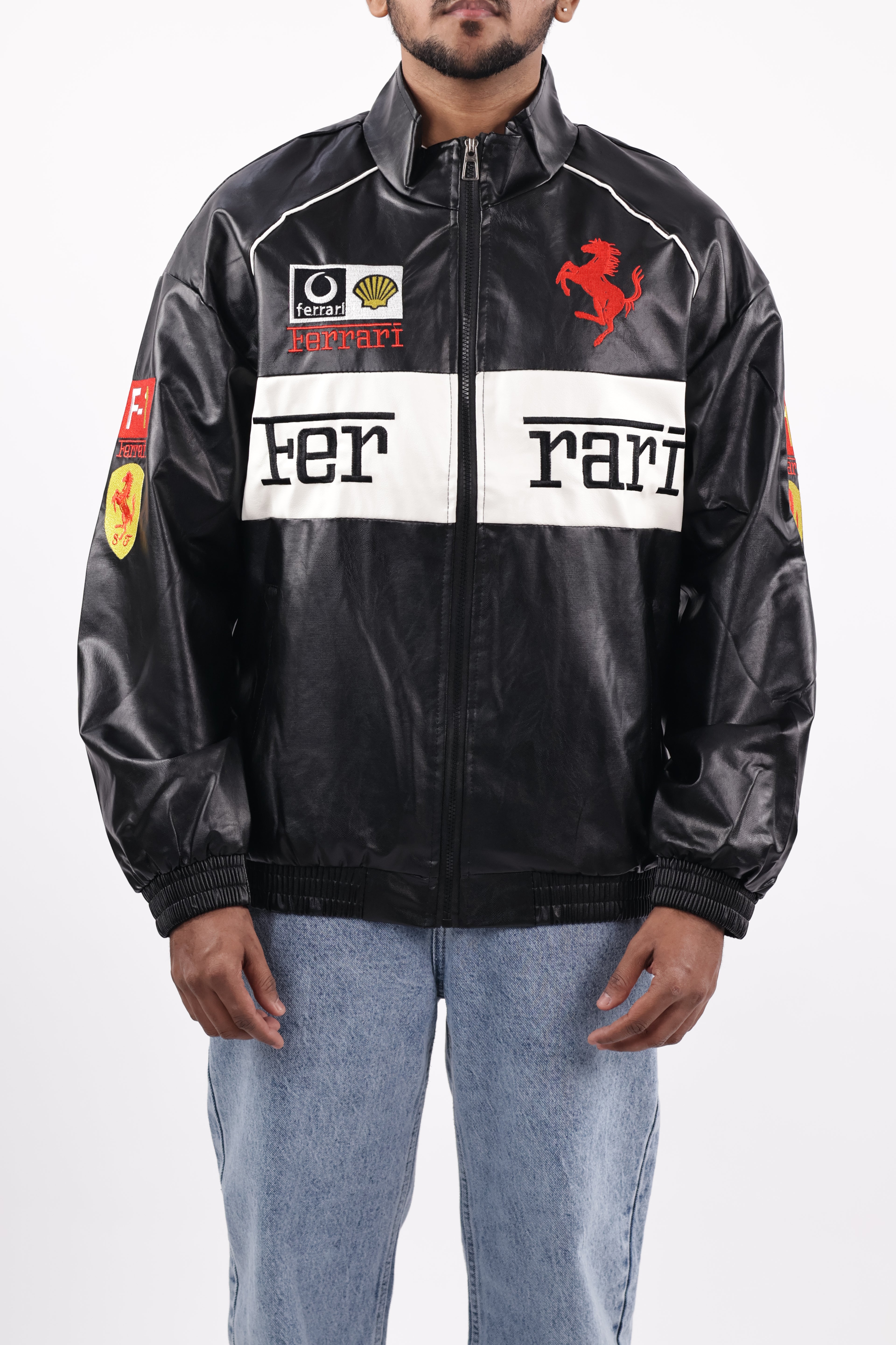 FERRARI JACKET | BLACK AND WHITE
