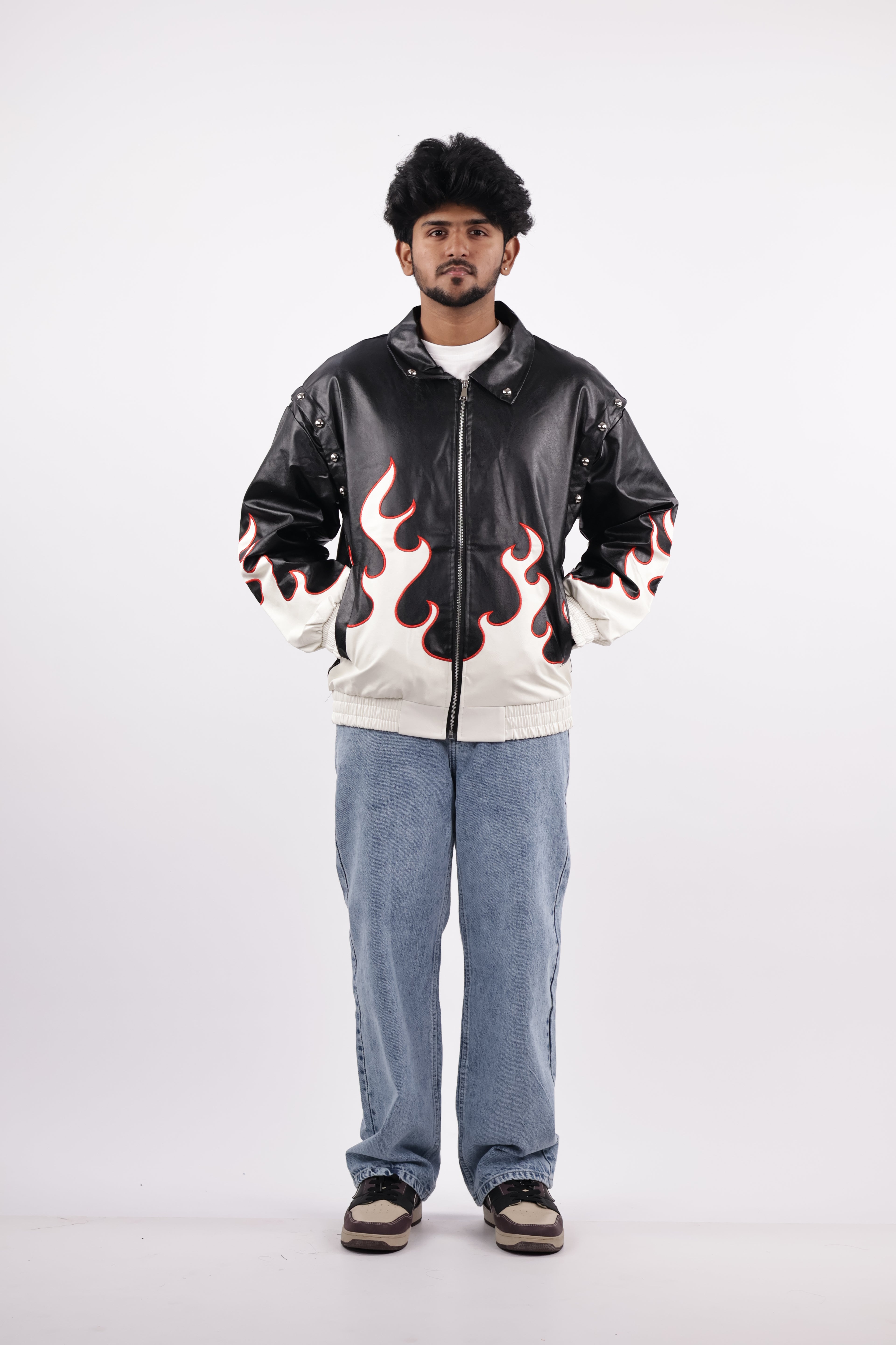 FLAME JACKET | BLACK&WHITE