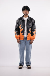 FLAME JACKET | BLACK&ORANGE