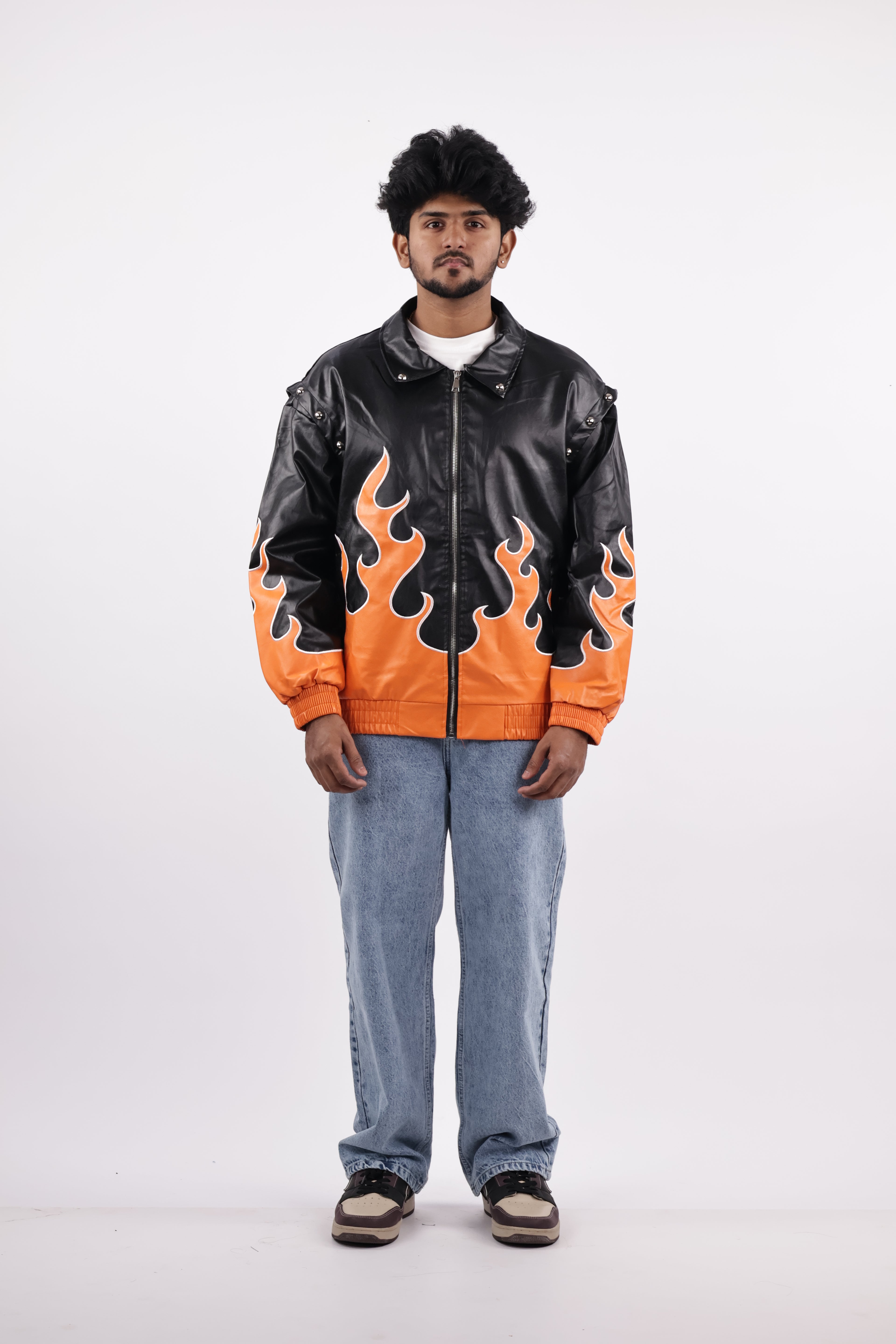 FLAME JACKET | BLACK&ORANGE