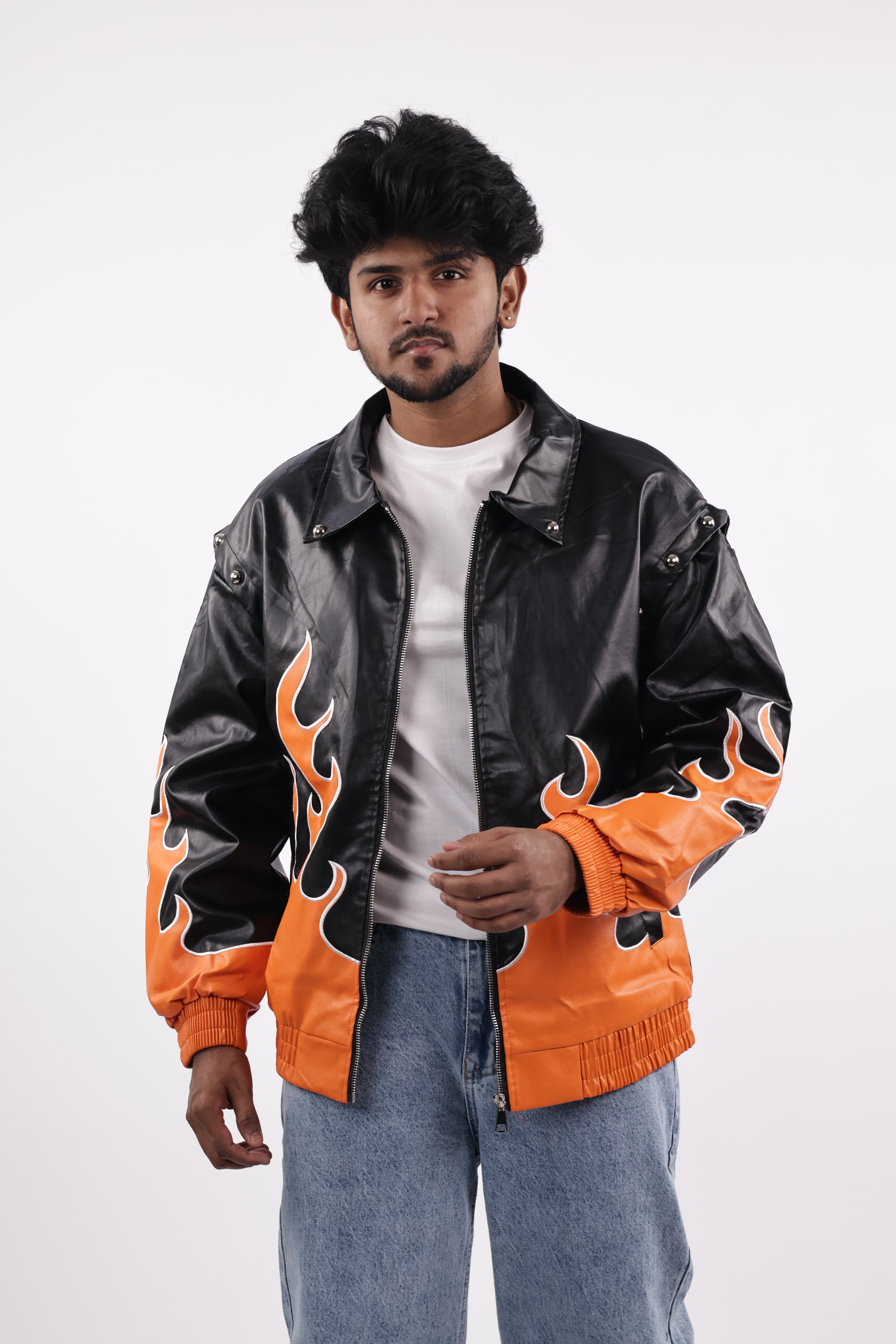FLAME JACKET | BLACK&ORANGE