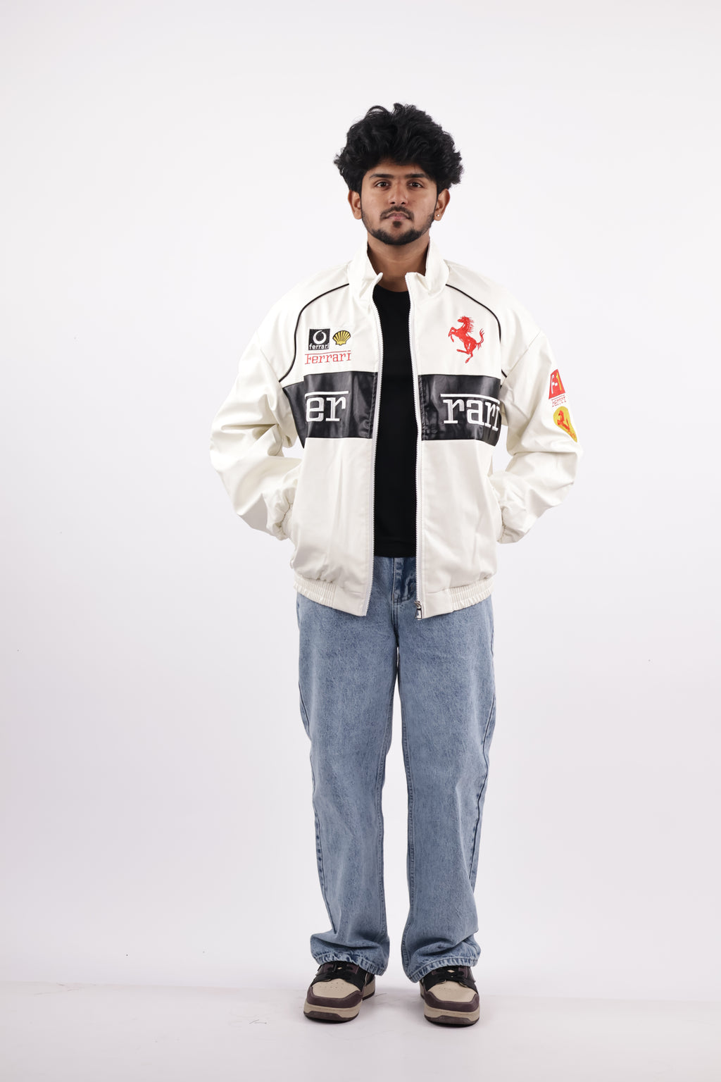 FERRARI JACKET | WHITE&BLACK