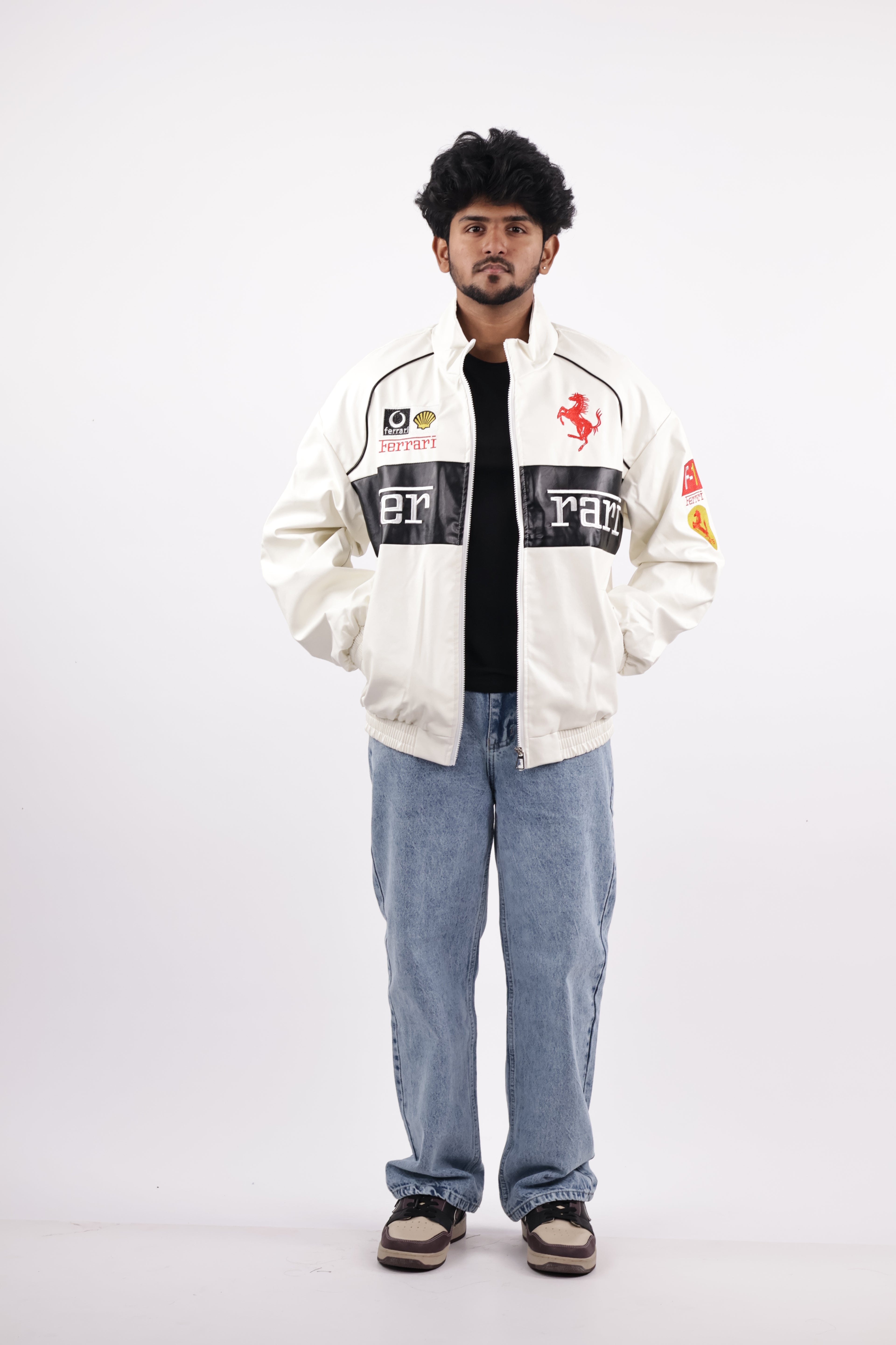 FERRARI JACKET | WHITE&BLACK