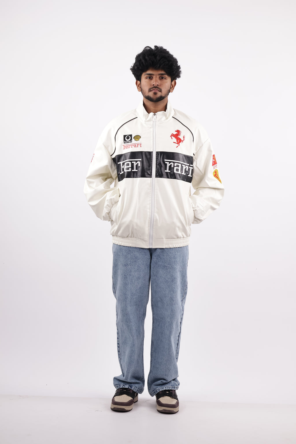 FERRARI JACKET | WHITE&BLACK