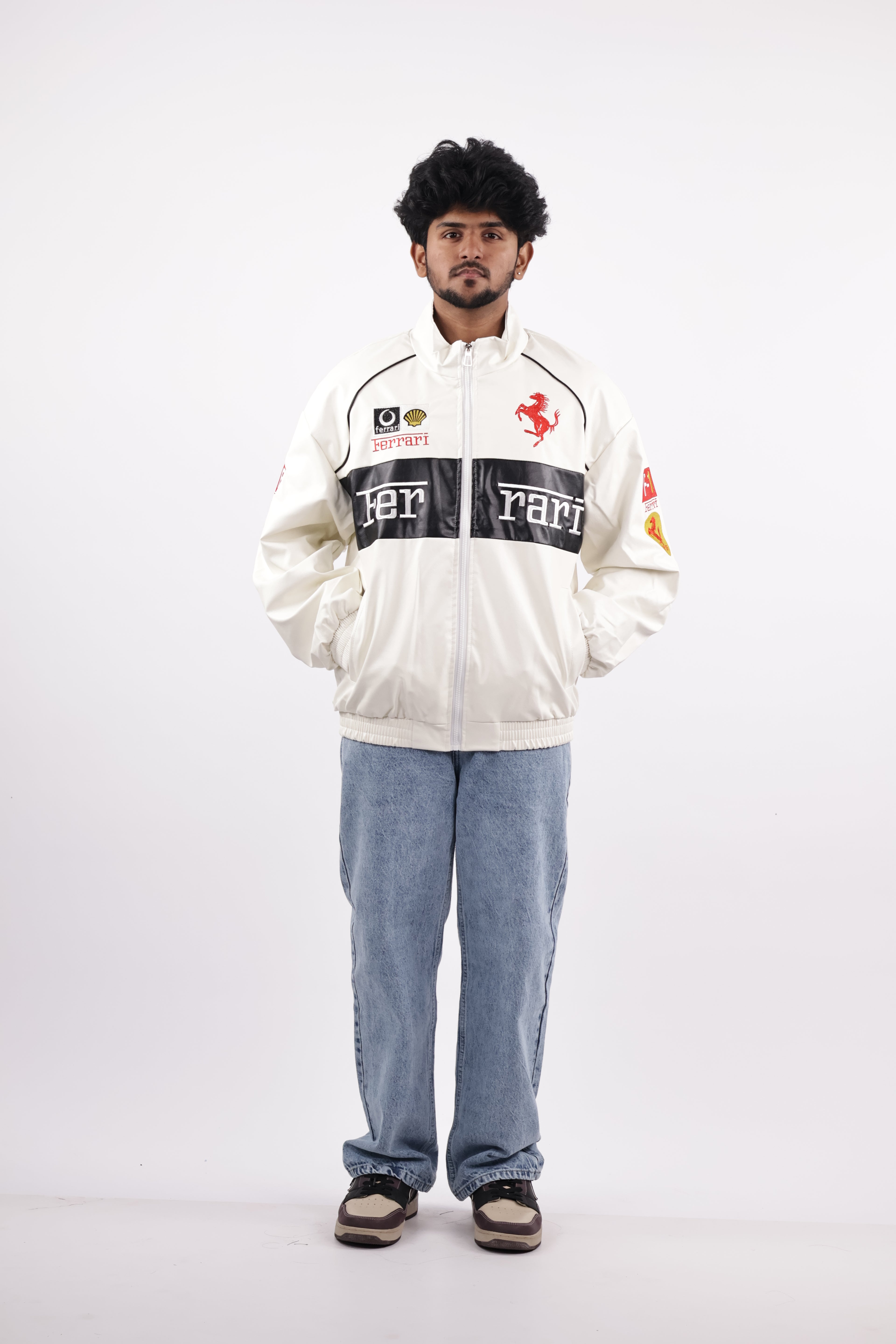 FERRARI JACKET | WHITE&BLACK