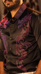 DRAGON DESIGNER SHIRT | BLACK