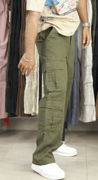 BAGGY COTTON CARGOS (GREEN)